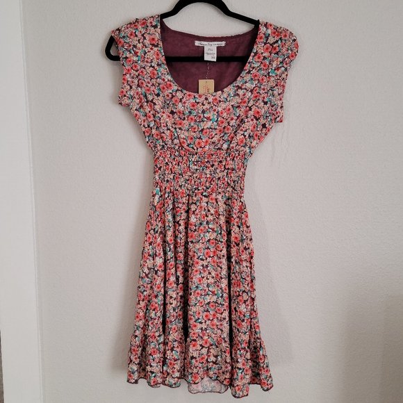 American Rag Dresses & Skirts - NWT American Rag  Smocked Waist Floral Dress Size XS